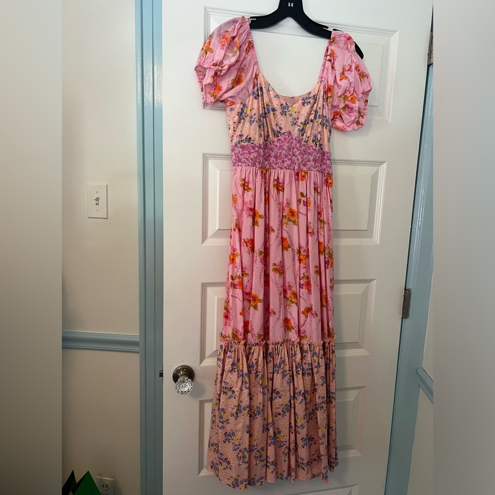 LoveShackFancy Pink Maxi Dress